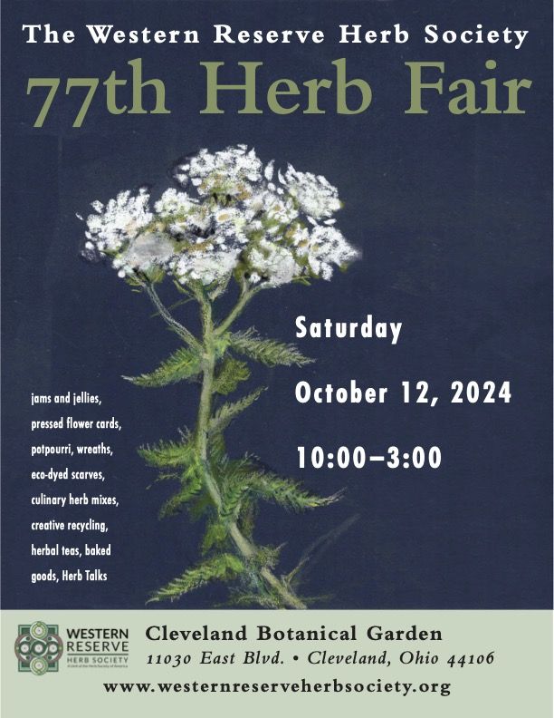 Poster for 2024 WRHS Herb Fair